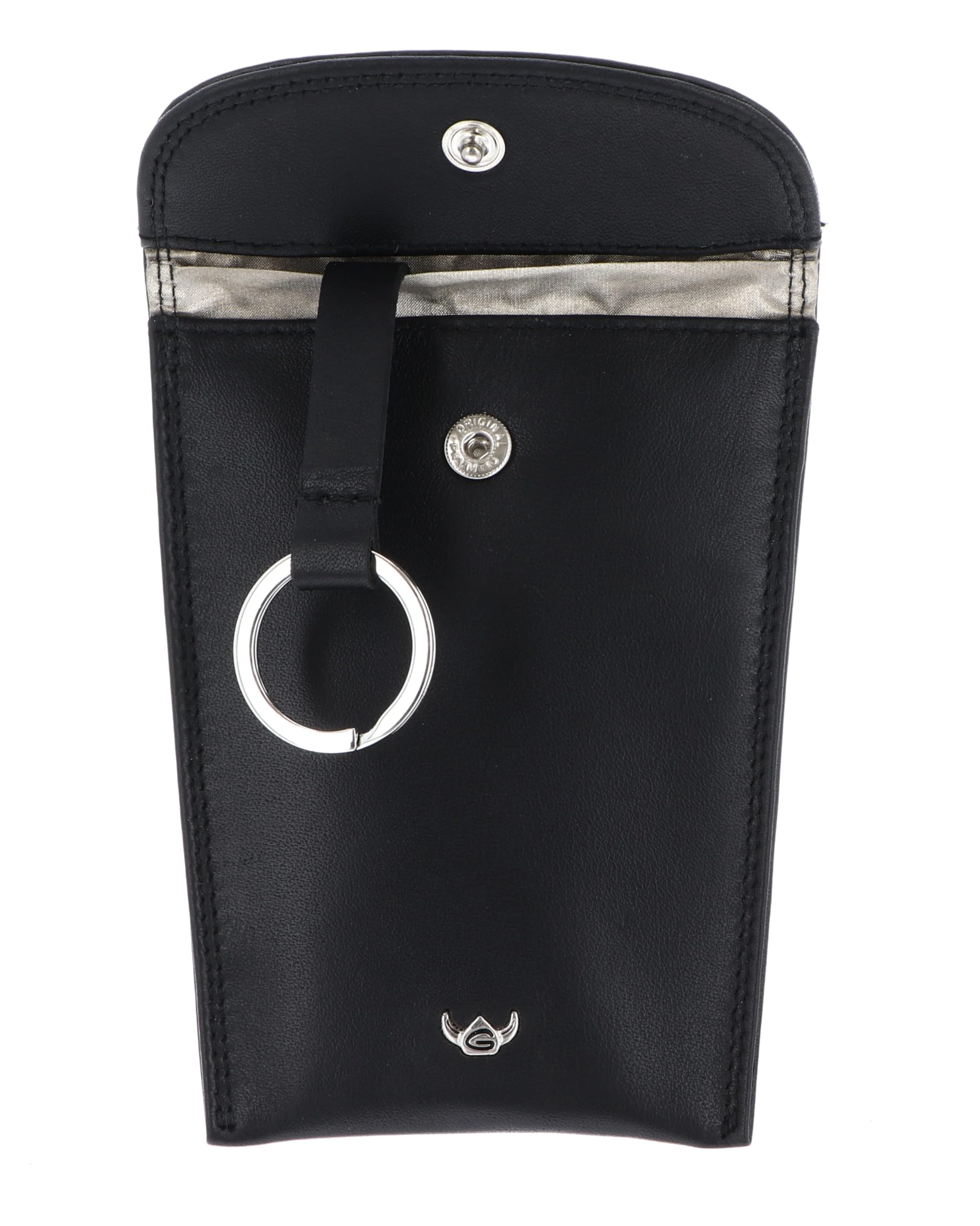 Golden Head Polo Key Case Schlüsselmäppchen Schwarz Leder