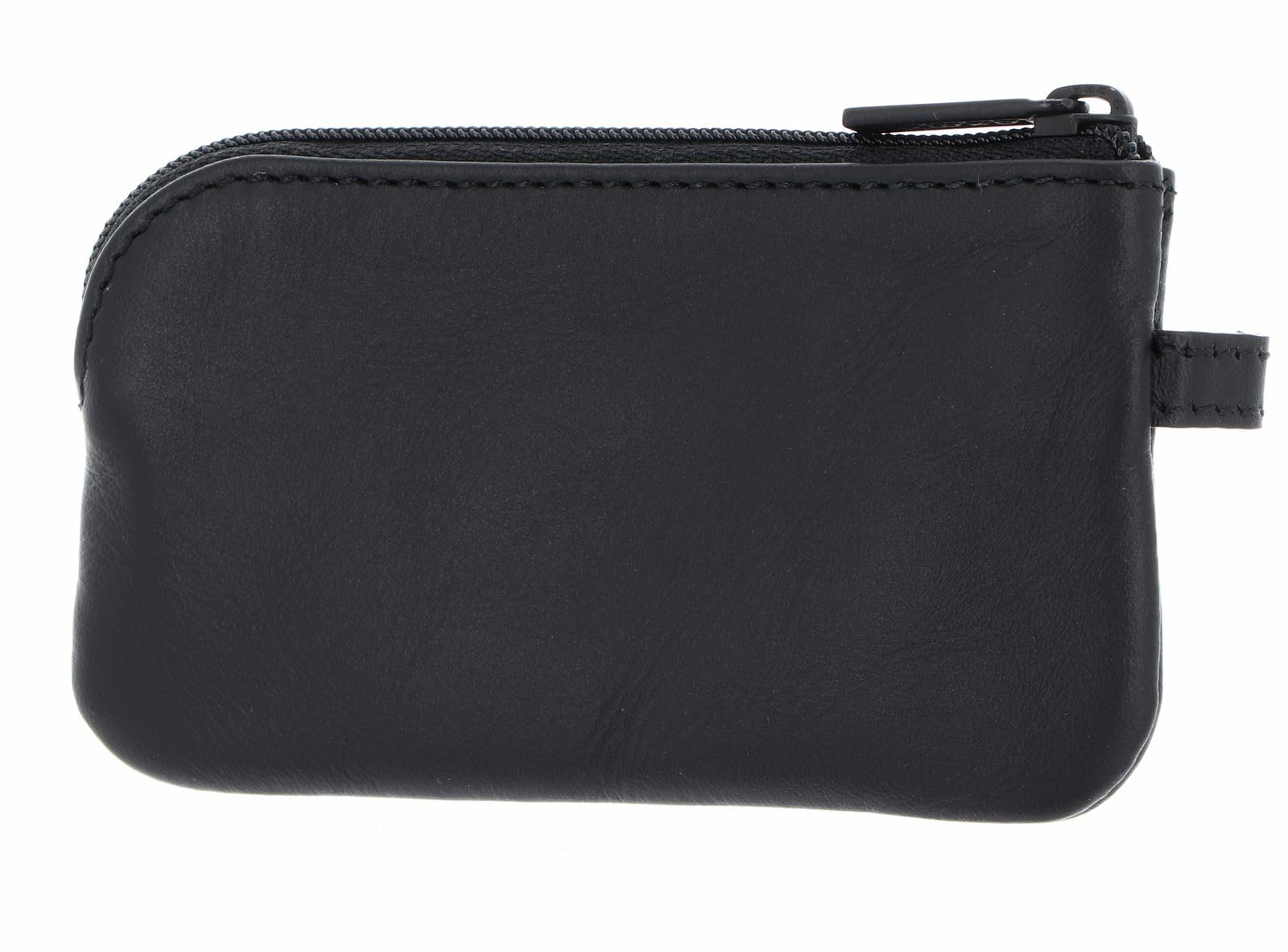 oxmox Leather Keyholder Schüsselmäppchen Peace Black Leder