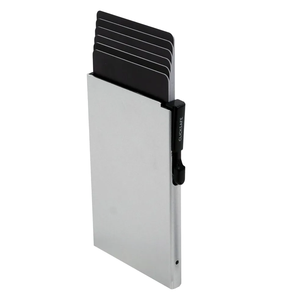 Alumaxx Clicksafe Slim Kartenetui Aluminium RFID