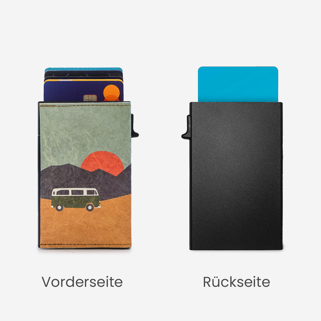 Paprcuts RFID Alu Kartenetui Vanlife Portemonnaie grün RFID-Schutz