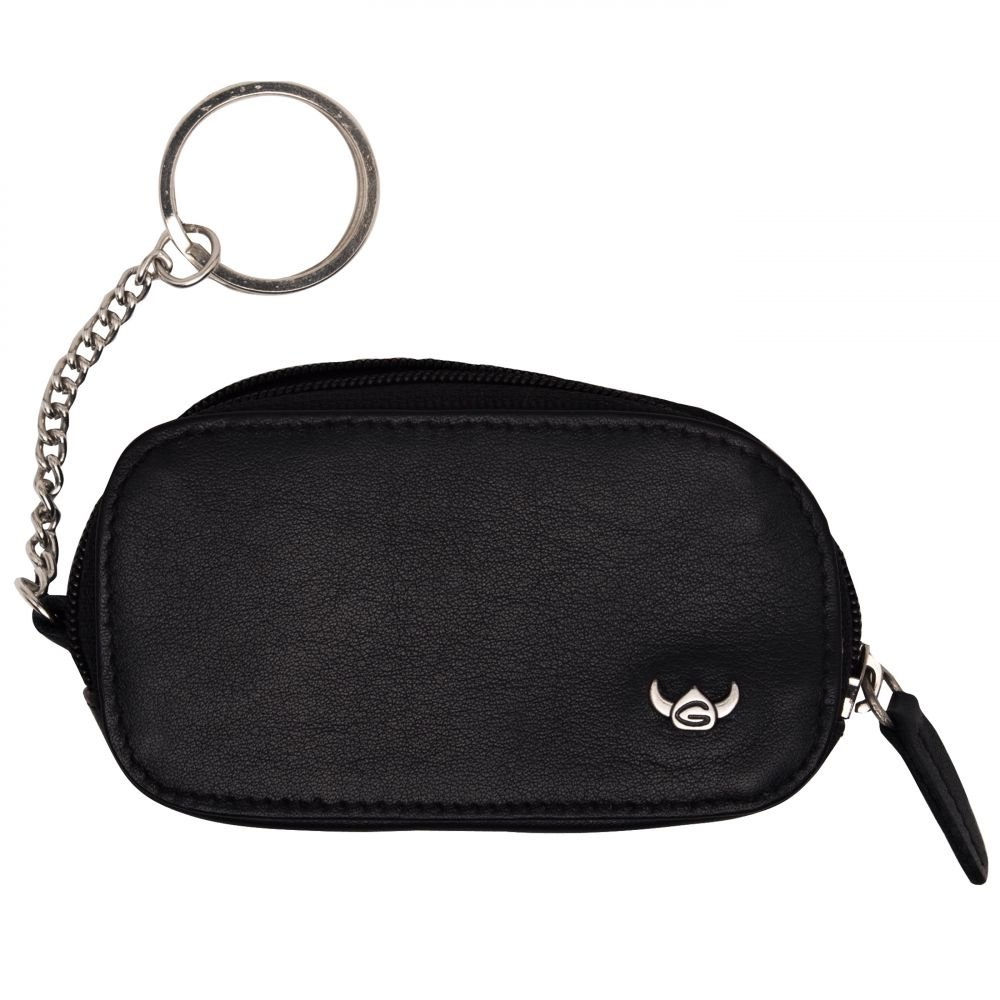 Golden Head Polo Zipped Key Case Schlüsselmäppchen schwarz Leder