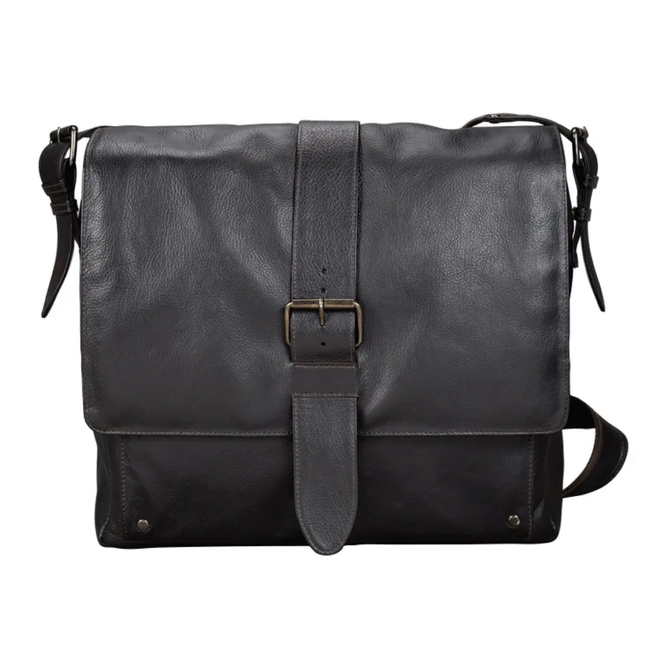 Alumaxx Neo Umhngetasche braun Leder Laptopfach