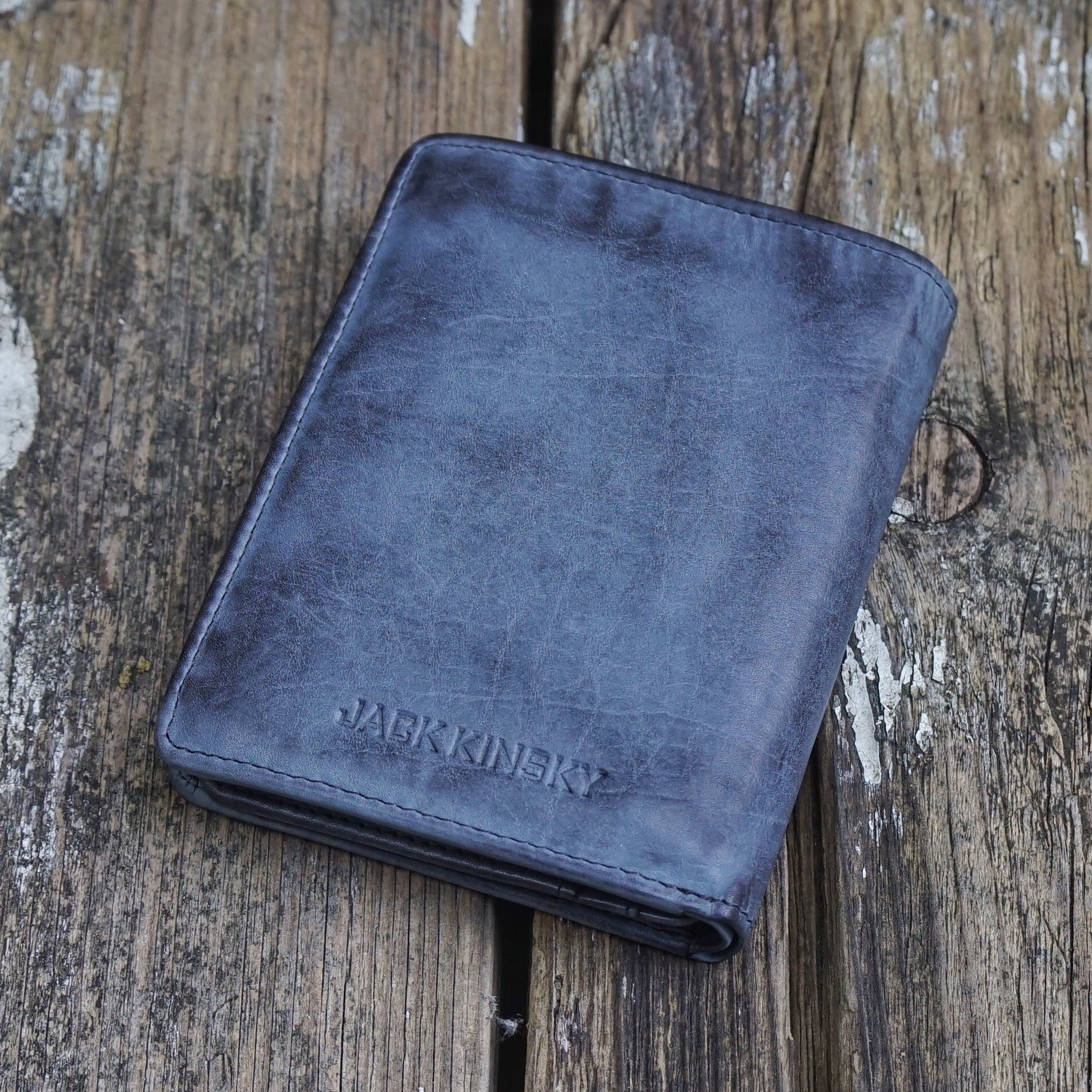 Jack Kinsky Nelson 100 Herrenbörse Cognac Vintage Leder