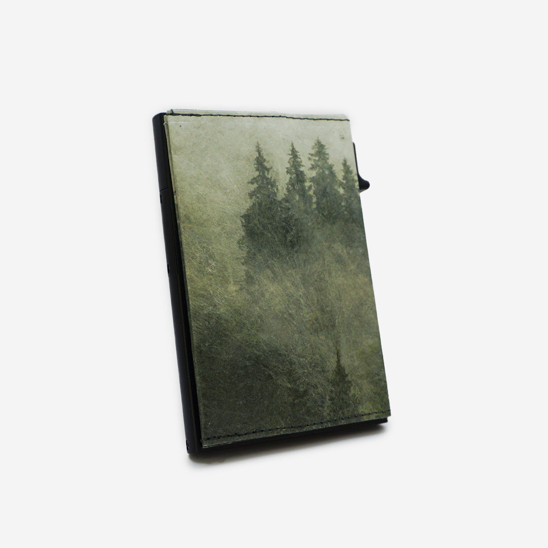 Paprcuts RFID Alu Kartenetui Foggy Morning Kartenetui grün vegan