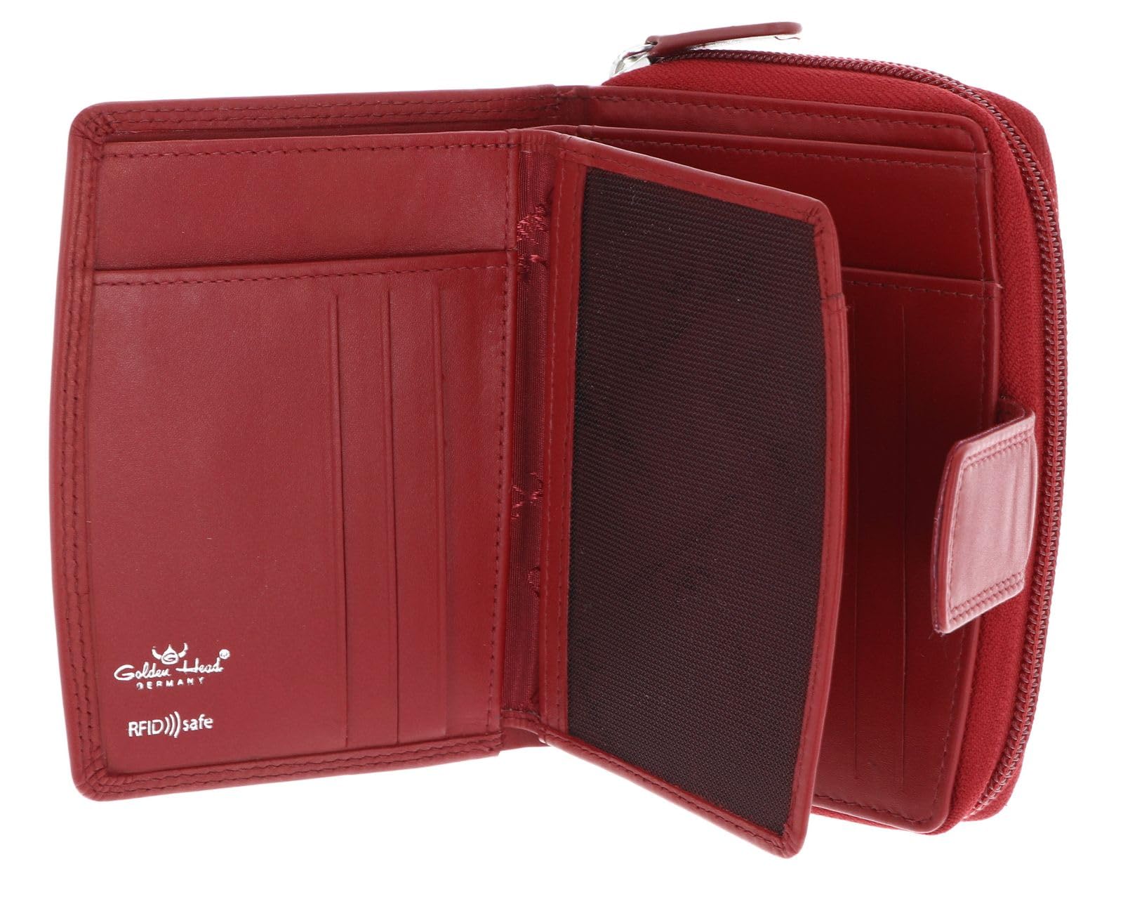 Golden Head Polo 1438 Geldbörse Rot mit Riegel RFID