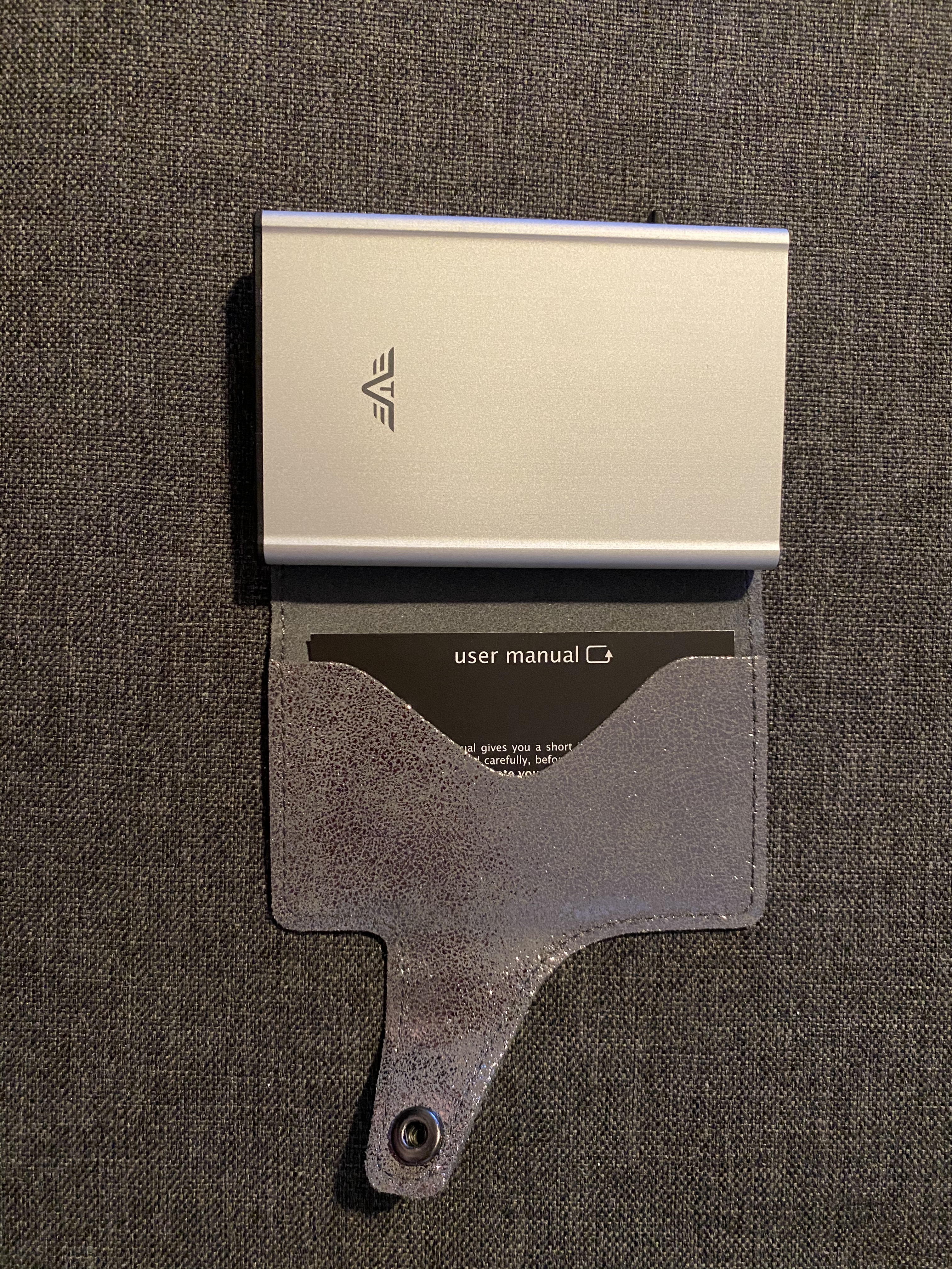 Tru Virtu Click & Slide Wallet Kartenetui Glitter RFID