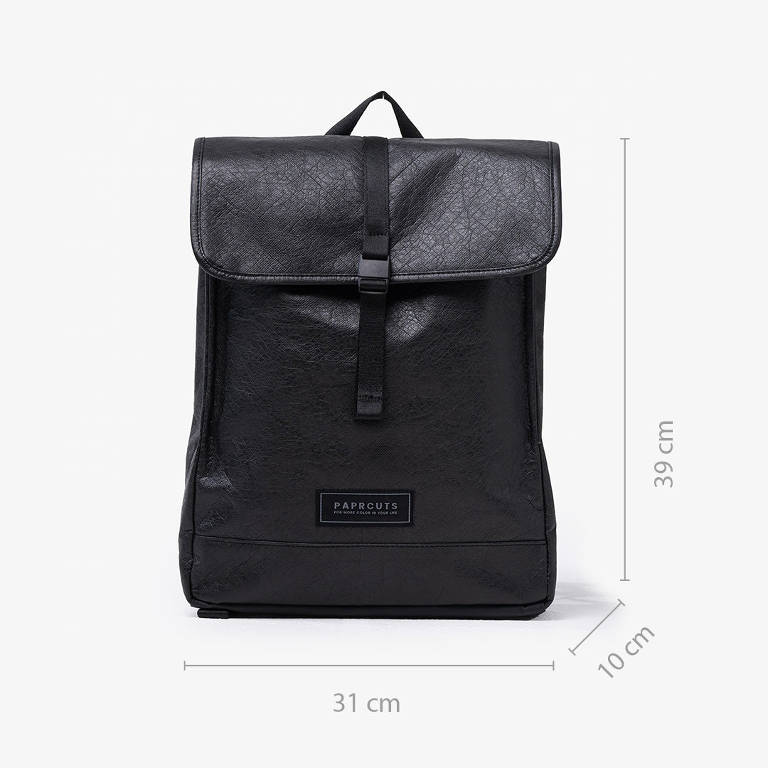 Paprcuts Kyoto Rucksack Just Black 11L 16 Zoll Laptopfach
