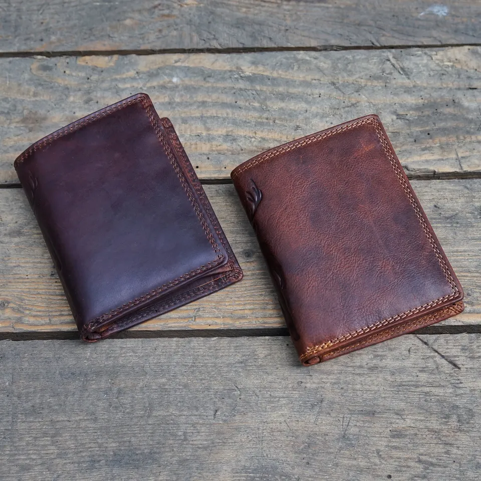 Jack Kinsky Monterey 102 Herrenbörse Cognac Rindleder
