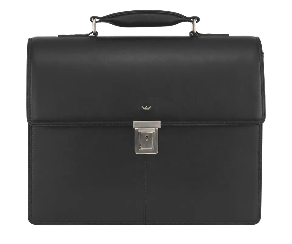 Golden Head Polo Business Bag Aktentasche schwarz Leder Laptop