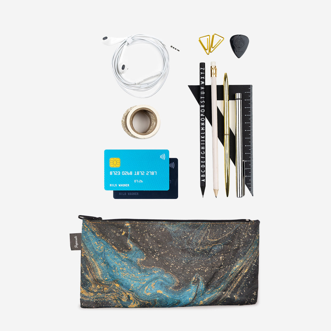 Paprcuts Federtasche Saphire Marble Federmäppchen vegan