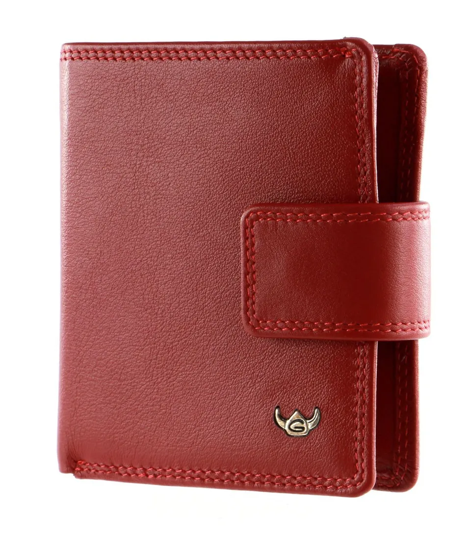 Golden Head Polo Schlüsseltasche rot Leder Riegel 9 cm