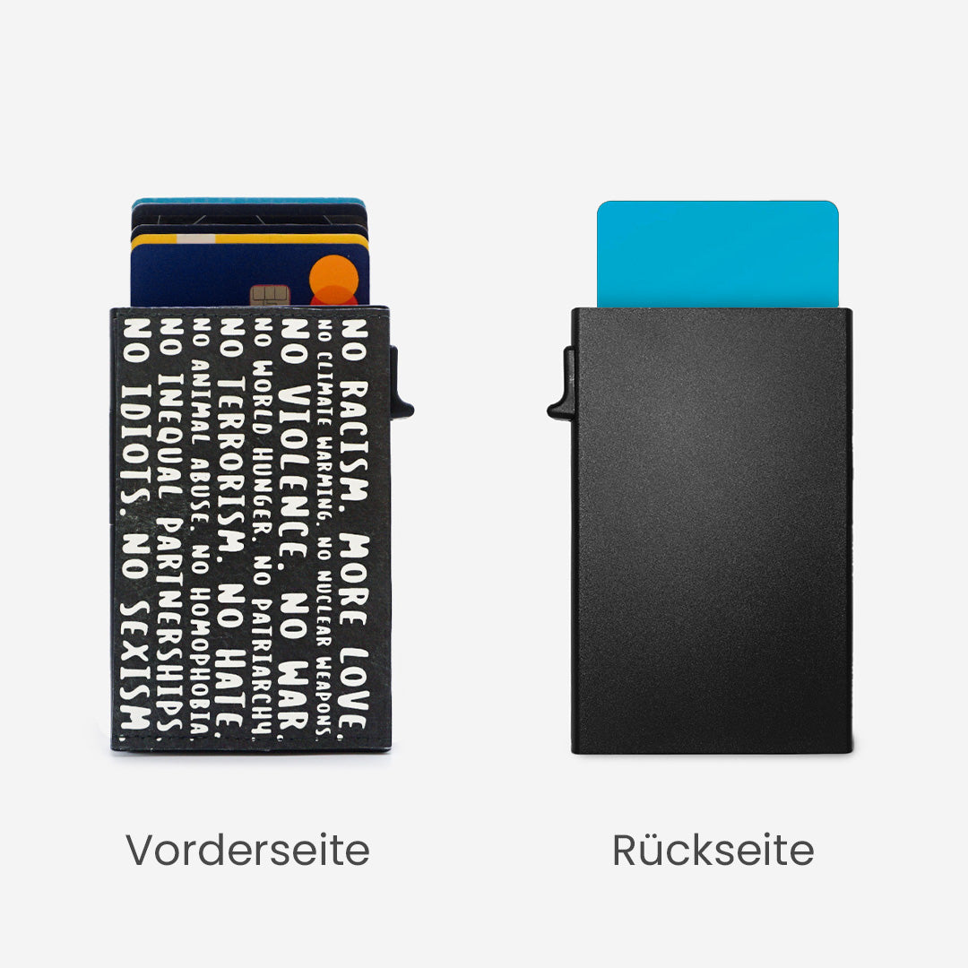 Paprcuts RFID Alu Kartenetui No means No Portemonnaie RFID-Schutz