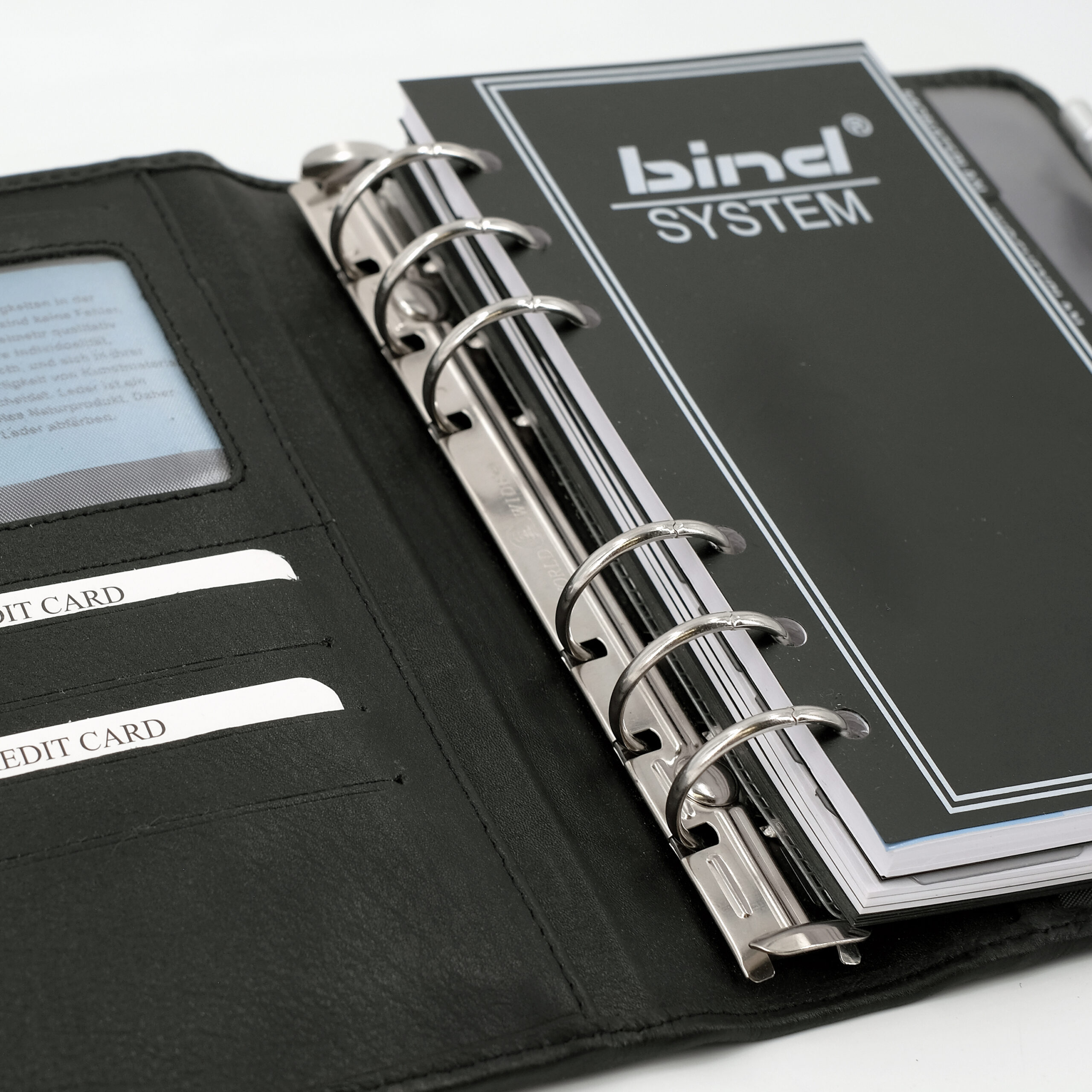 Alumaxx Systemplaner A6 schwarz mit Kalender 1 Woche 2 Seiten