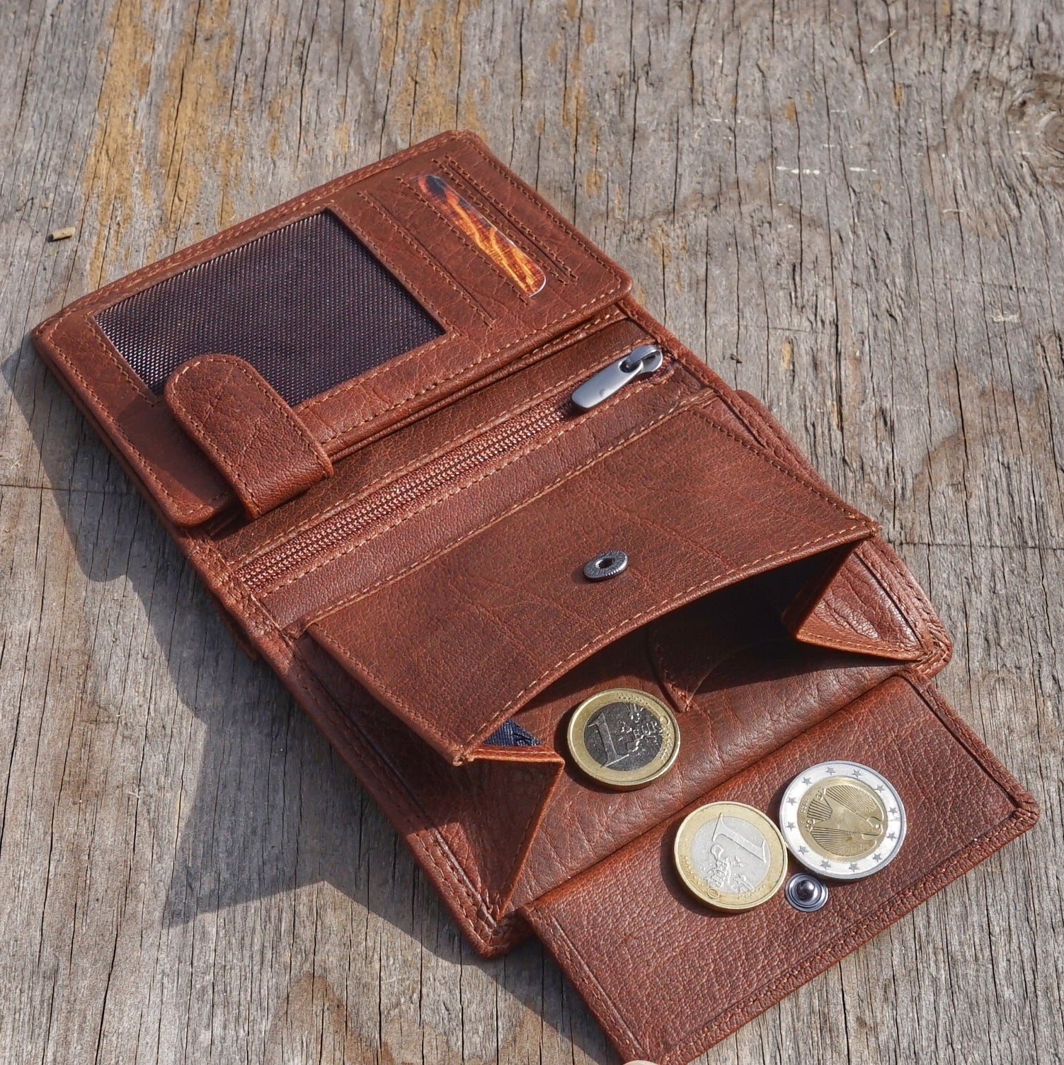 Jack Kinsky Porto 100 Herrenbörse Cognac RFID