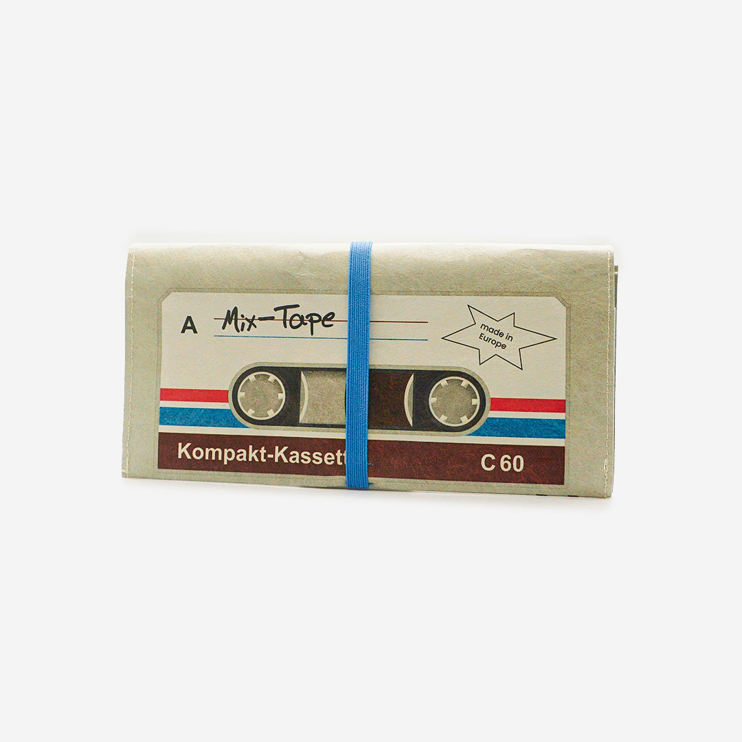 Paprcuts Tabakbeutel Mixtape Tabaktasche beige vegan 30 g