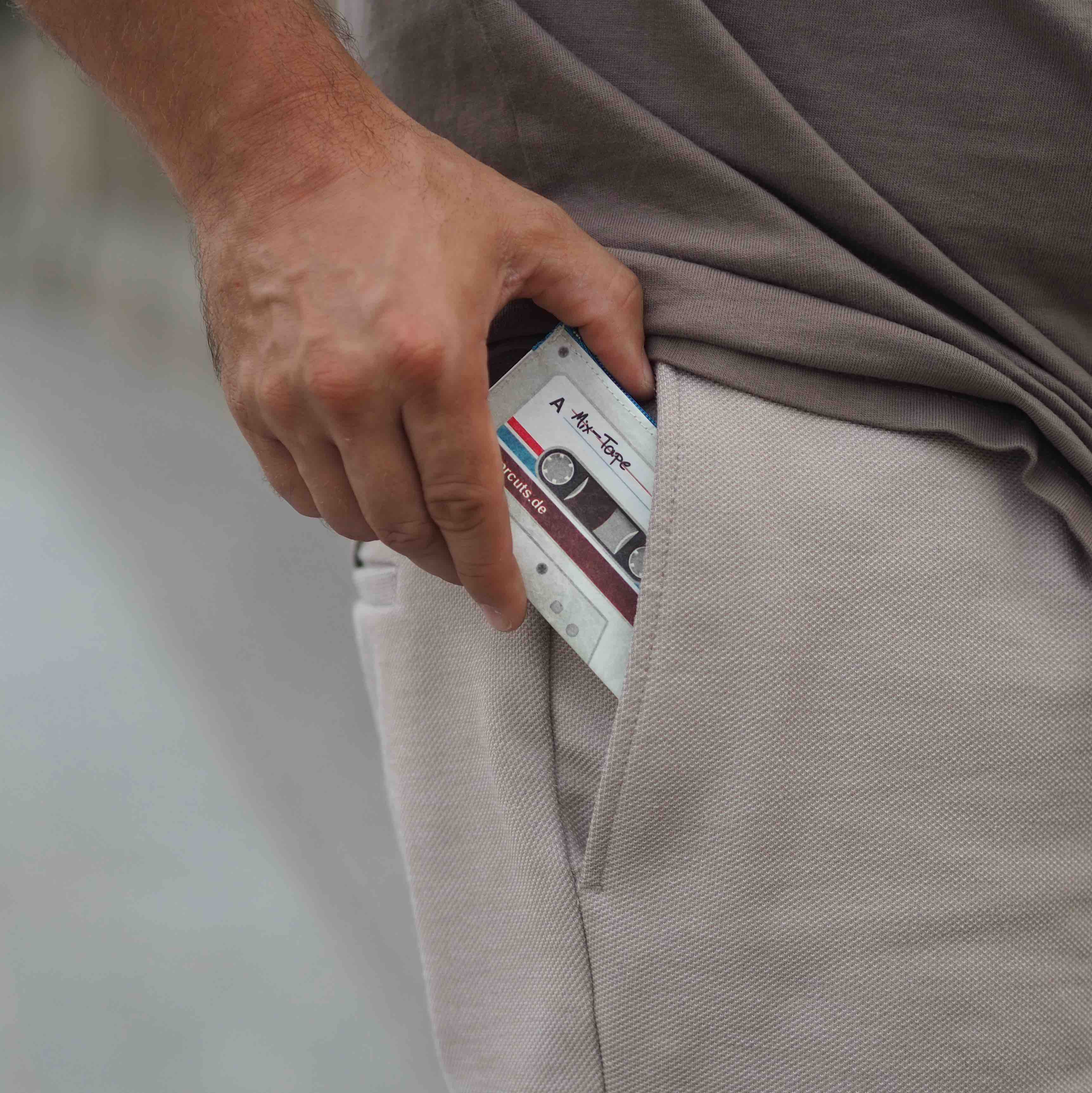 Paprcuts Münzbörse Mixtape Münzbeutel Tyvek RFID