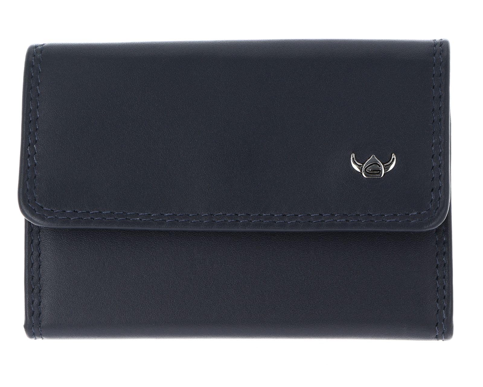 Golden Head Polo Key Case Schlüsseletui Marineblau Rindsleder