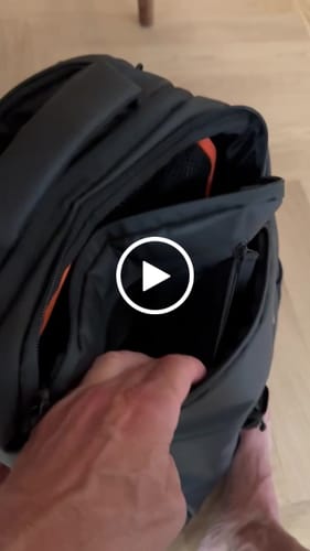Jaimie Jacobs Backpack Tech-Sleeve Rucksack Leder Schwarz