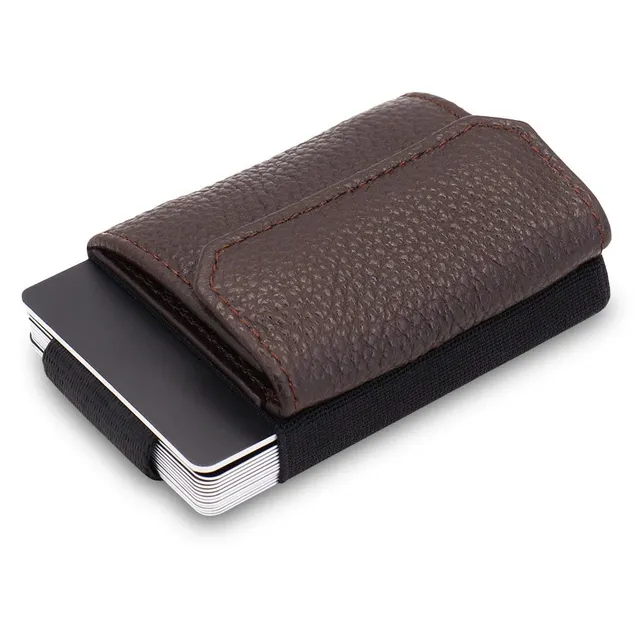 Jaimie Jacobs Nano Boy Pocket Kartenetui Saffiano Brown