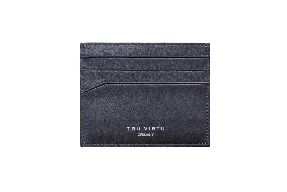 Tru Virtu Wallet Geldbörse Brown Nappa RFID ultradünn