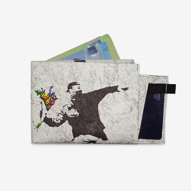 Paprcuts RFID PRO Flower Thrower Portemonnaie weiß Tyvek