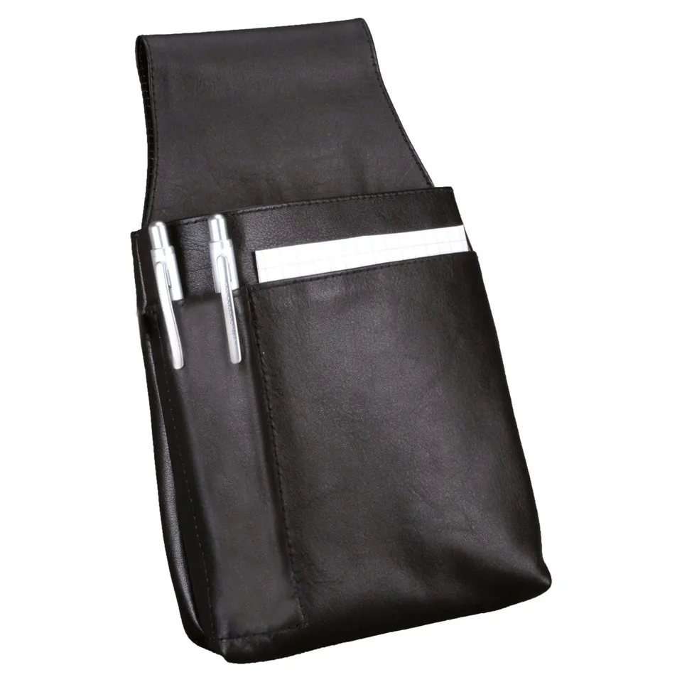 Alumaxx Gürteltasche Kellnerbörse Nappaleder schwarz