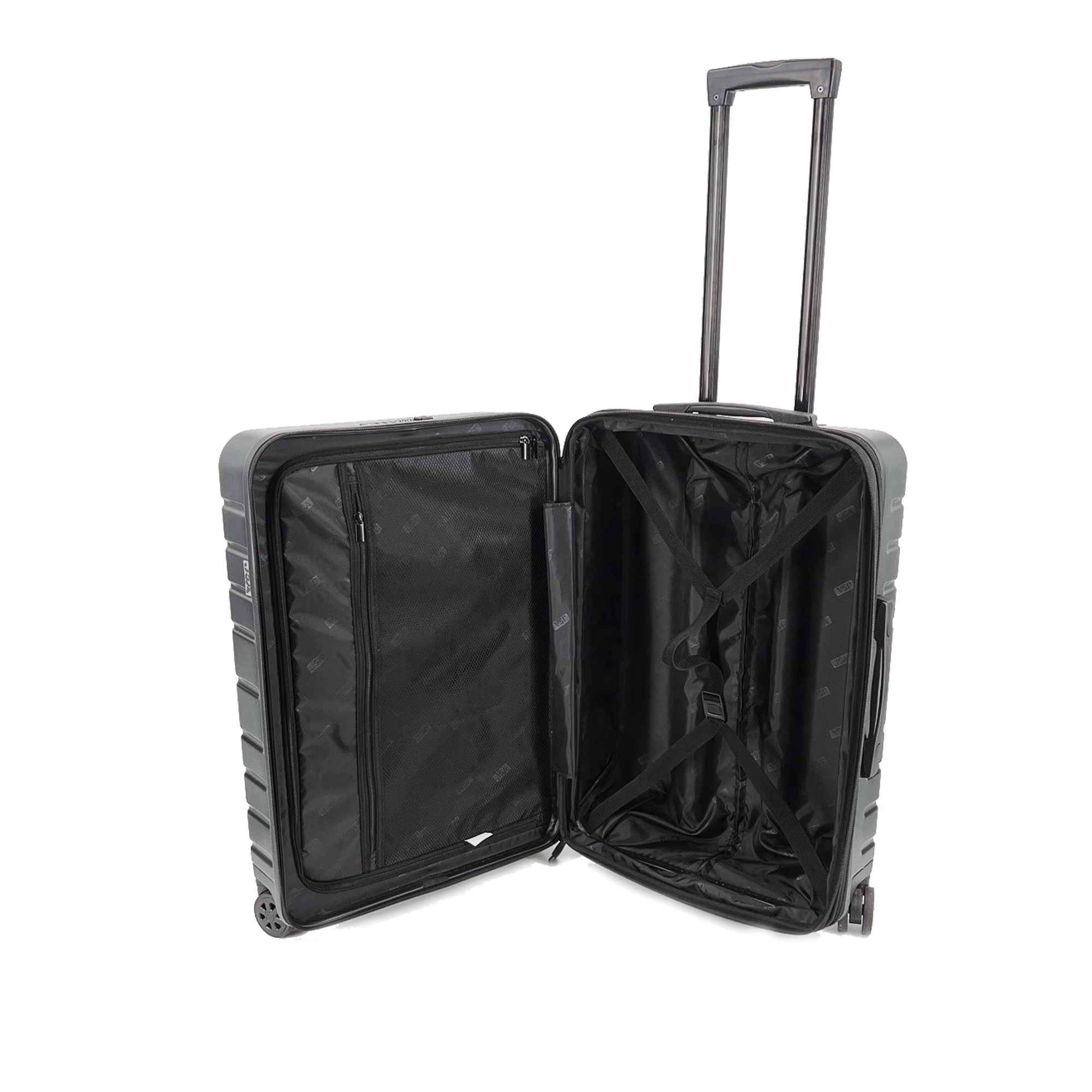Alumaxx Reisetrolley mittel RABS schwarz TSA recycelt