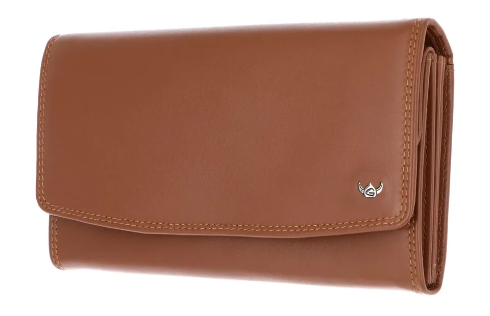 Golden Head Polo 2823 Damenbörse Cognac RFID Leder