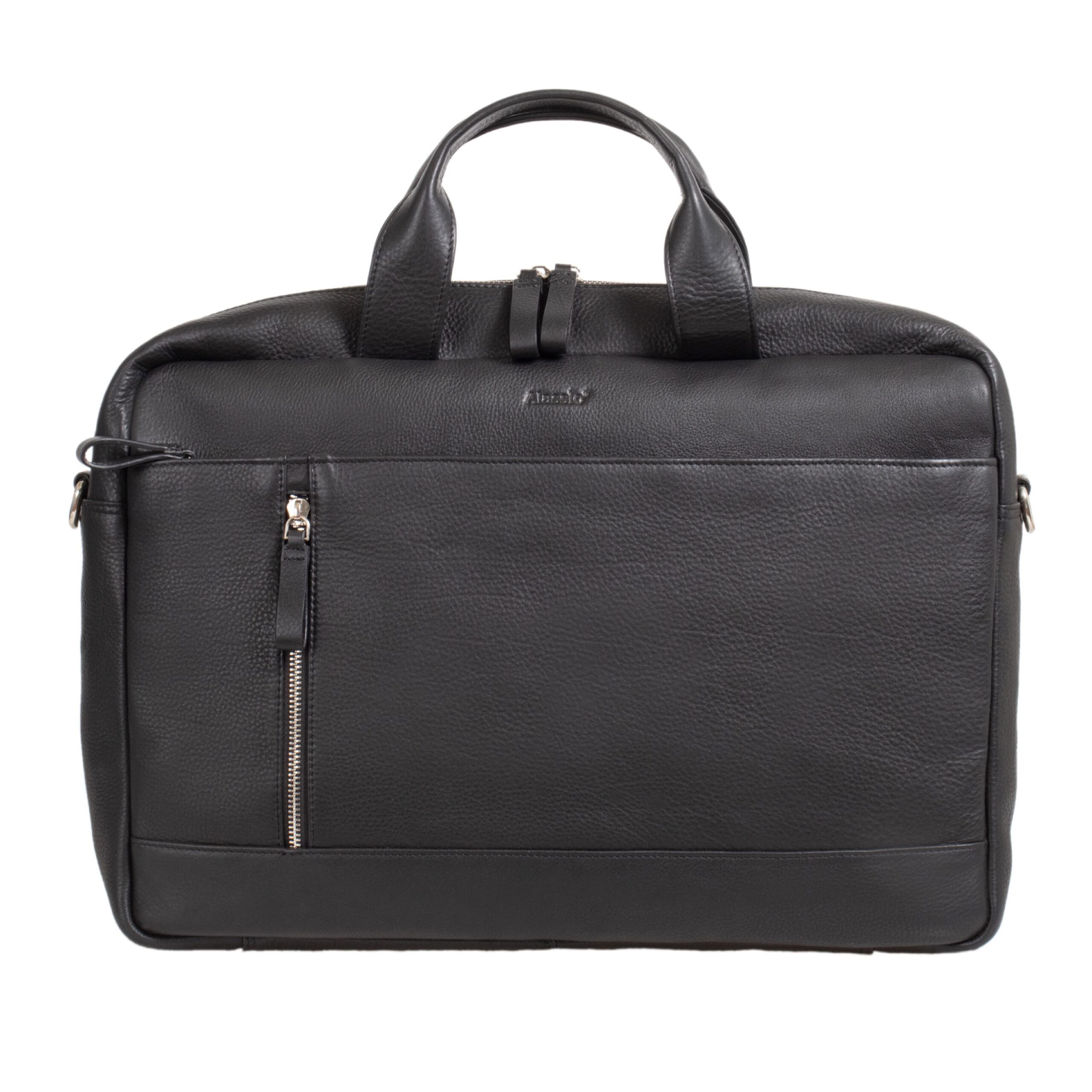 Alumaxx Tiber Laptoptasche schwarz Leder 15 Zoll