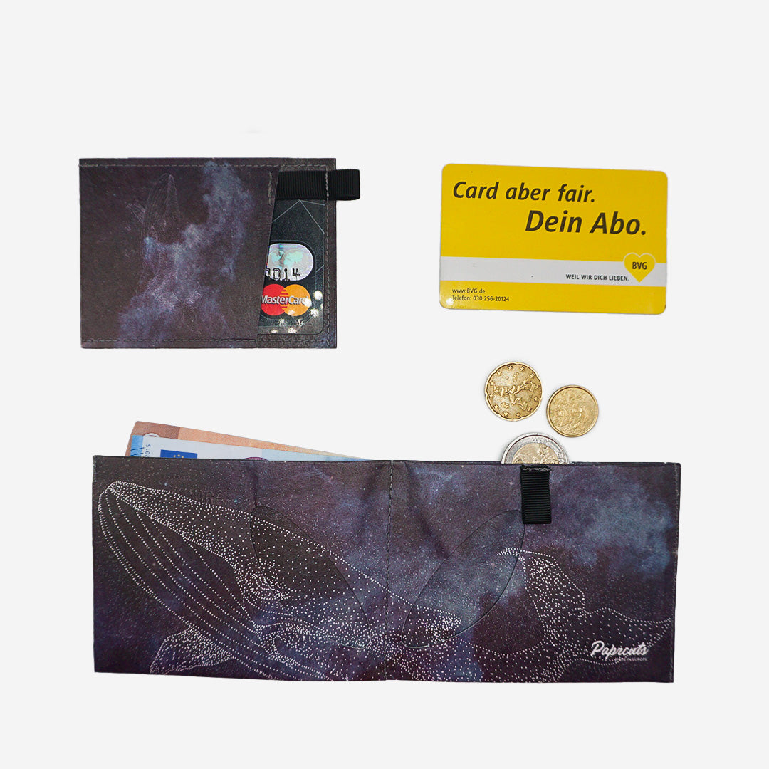 Paprcuts RFID PRO Wallet Galactic Whale Geldbeutel RFID vegan
