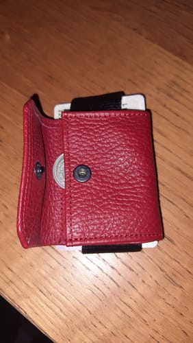 Jaimie Jacobs Nano Boy Pocket Wallet Rosso Milano Damen
