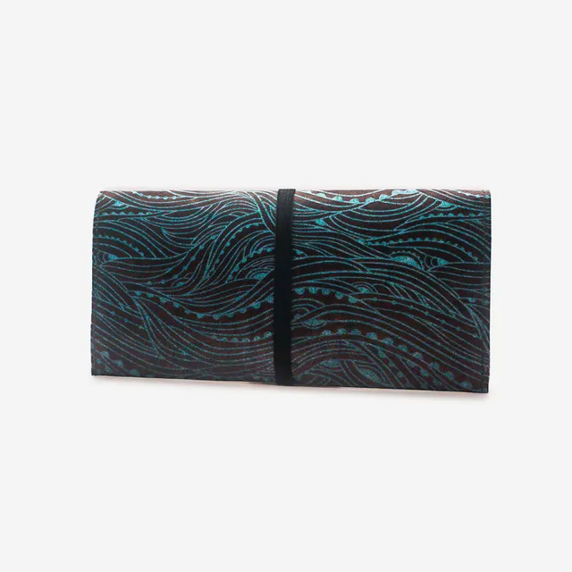 Paprcuts Tabakbeutel Wild Waves Drehtasche blau-schwarz vegan