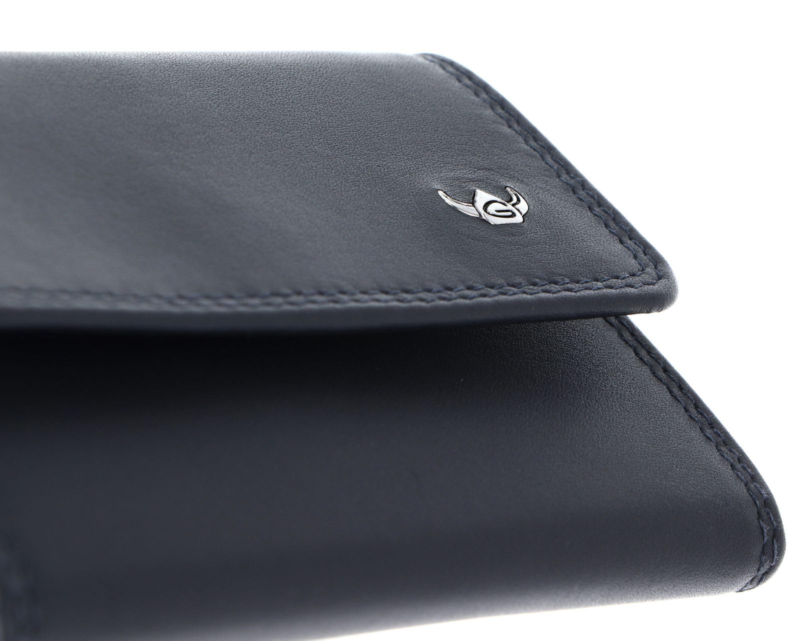 Golden Head Polo Key Case Schlüsseletui Marineblau Rindsleder