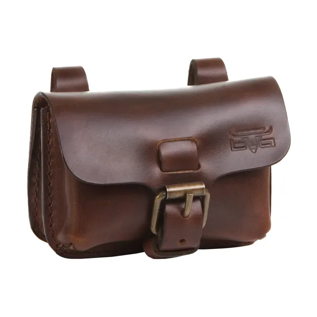Alumaxx Gürteltasche S Querformat braun Sattelleder