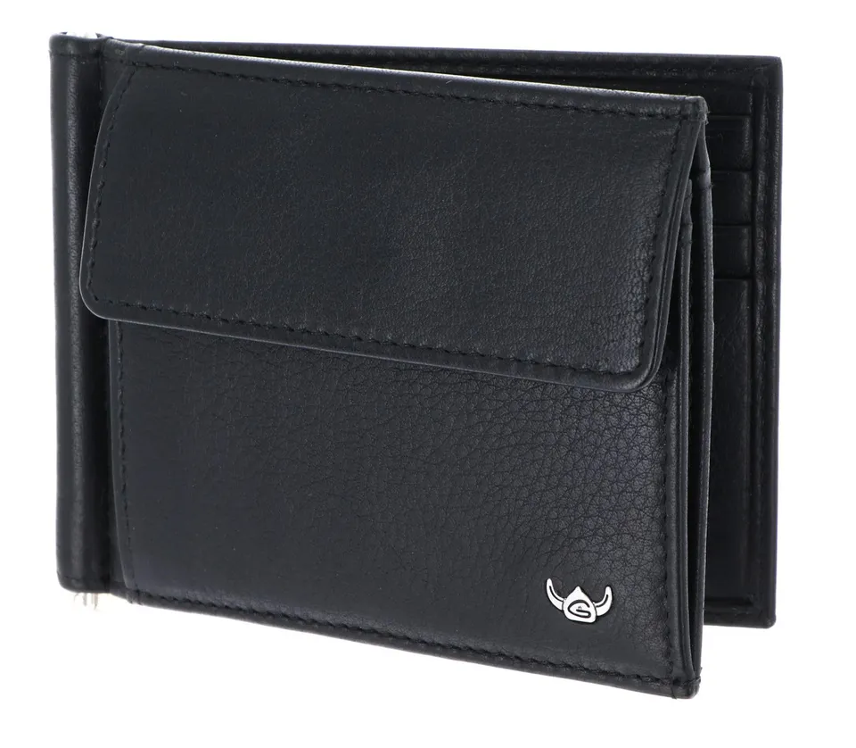 Golden Head Capri 1921 Geldklammer Schwarz Nappa RFID