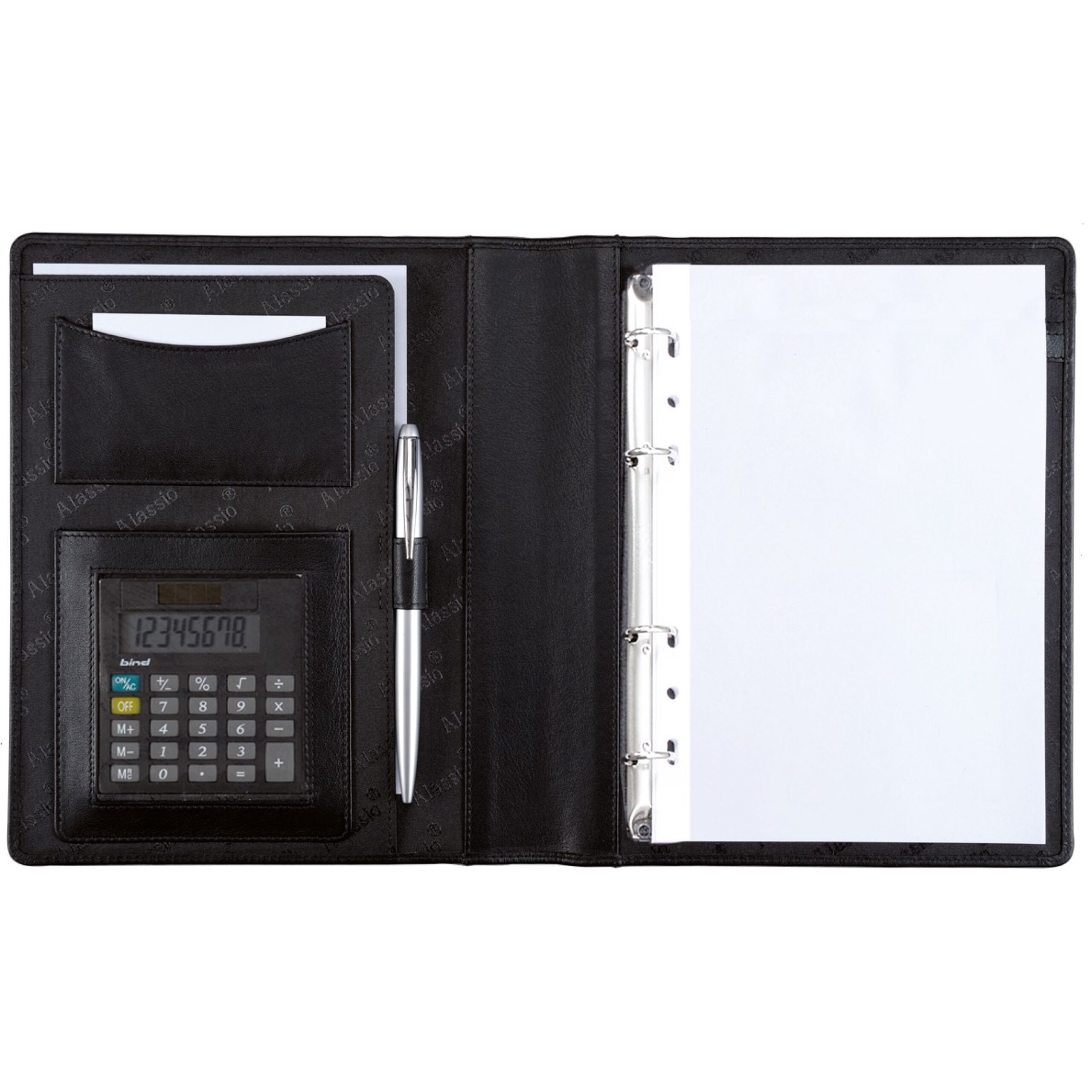 Alumaxx Benaco A5 Ringbuchmappe schwarz mit Rechner