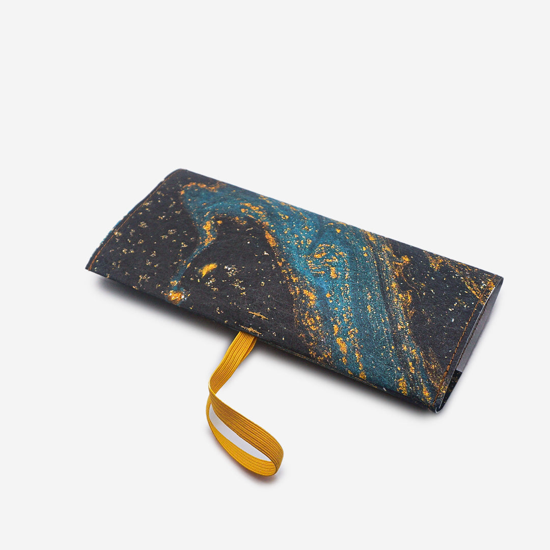 Paprcuts Tabakbeutel Saphire Marble Drehtasche blau vegan