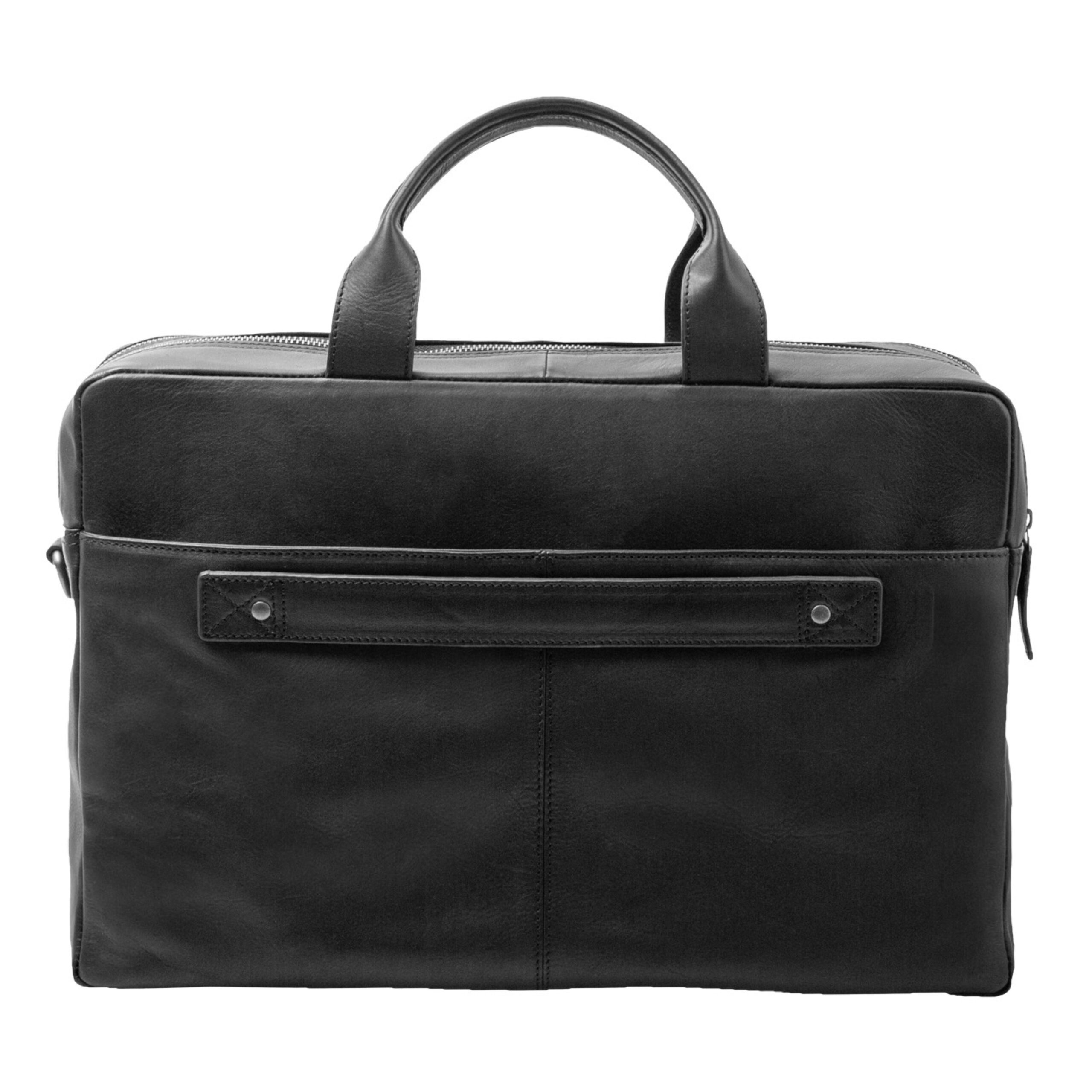 Alumaxx Umhängetaschen Businesstasche NOMAD Leder schwarz Laptop