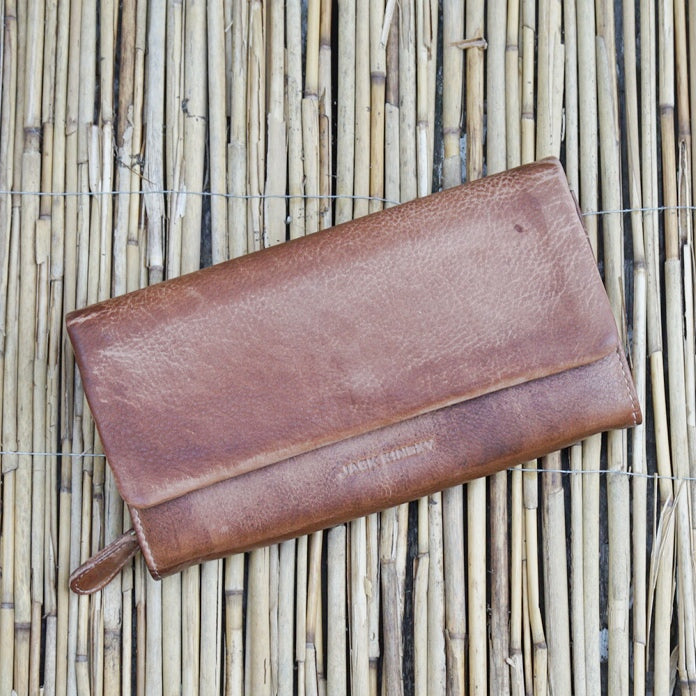 Jack Kinsky Nassau 513 Damenbörse Cognac 14 Karten