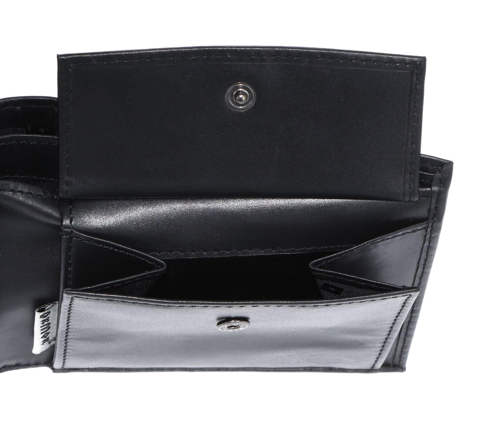 Oxmox Leather Querscheinbörse Geldbörse Lizard Black Rindsleder