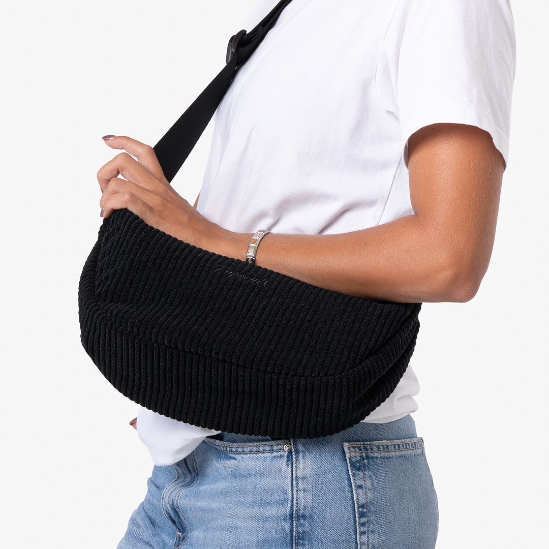 Paprcuts Valencia Roundbag Cord Just Black vegan