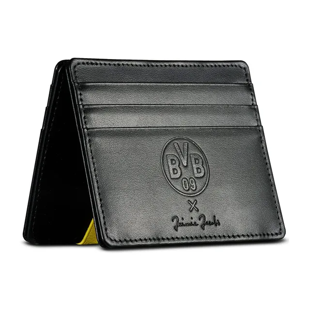 Jaimie Jacobs Flap Boy Slim BVB Geldbörse Schwarz-Gelb