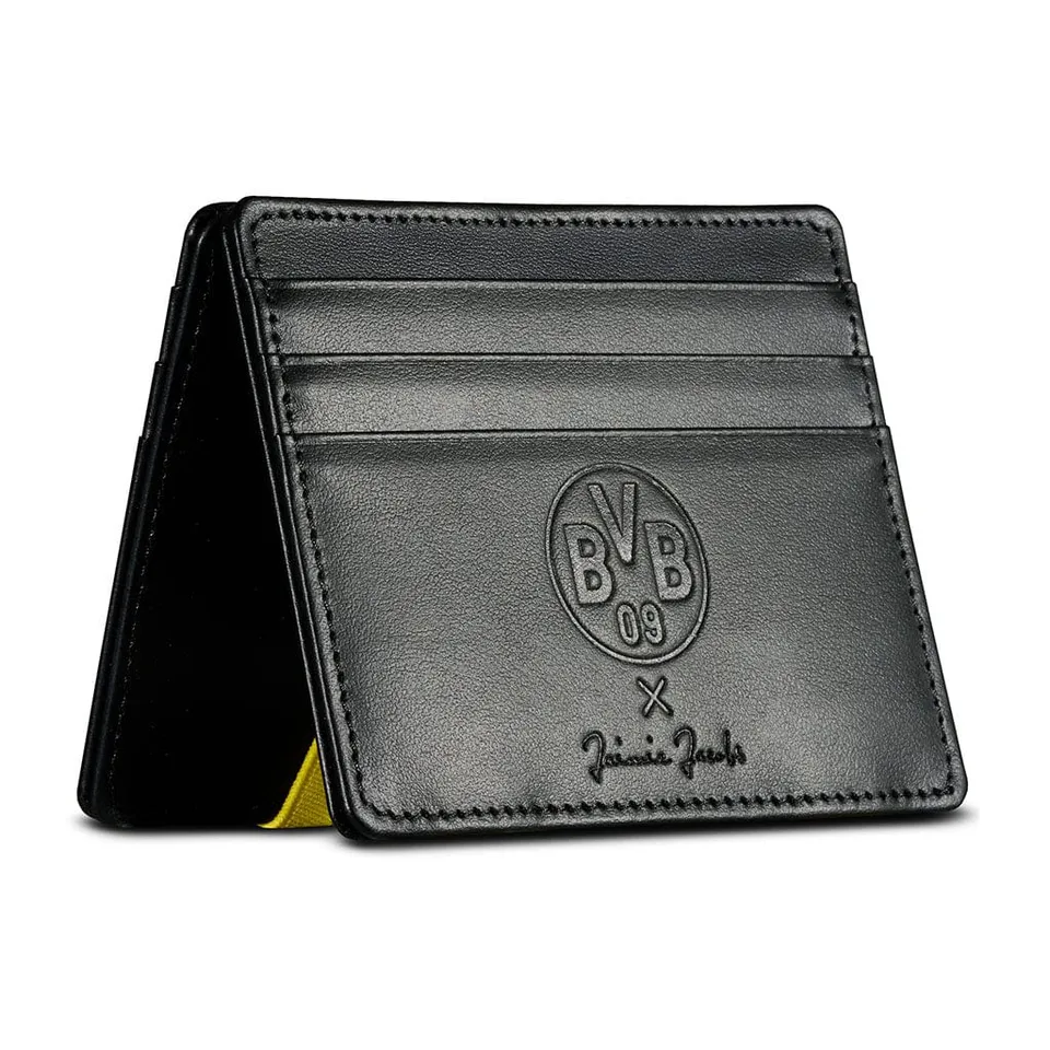 Jaimie Jacobs Flap Boy Slim BVB Geldbörse Schwarz-Gelb