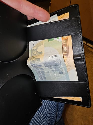 Jaimie Jacobs Flapstar AirTag Geldbörse Schwarz Münzfach