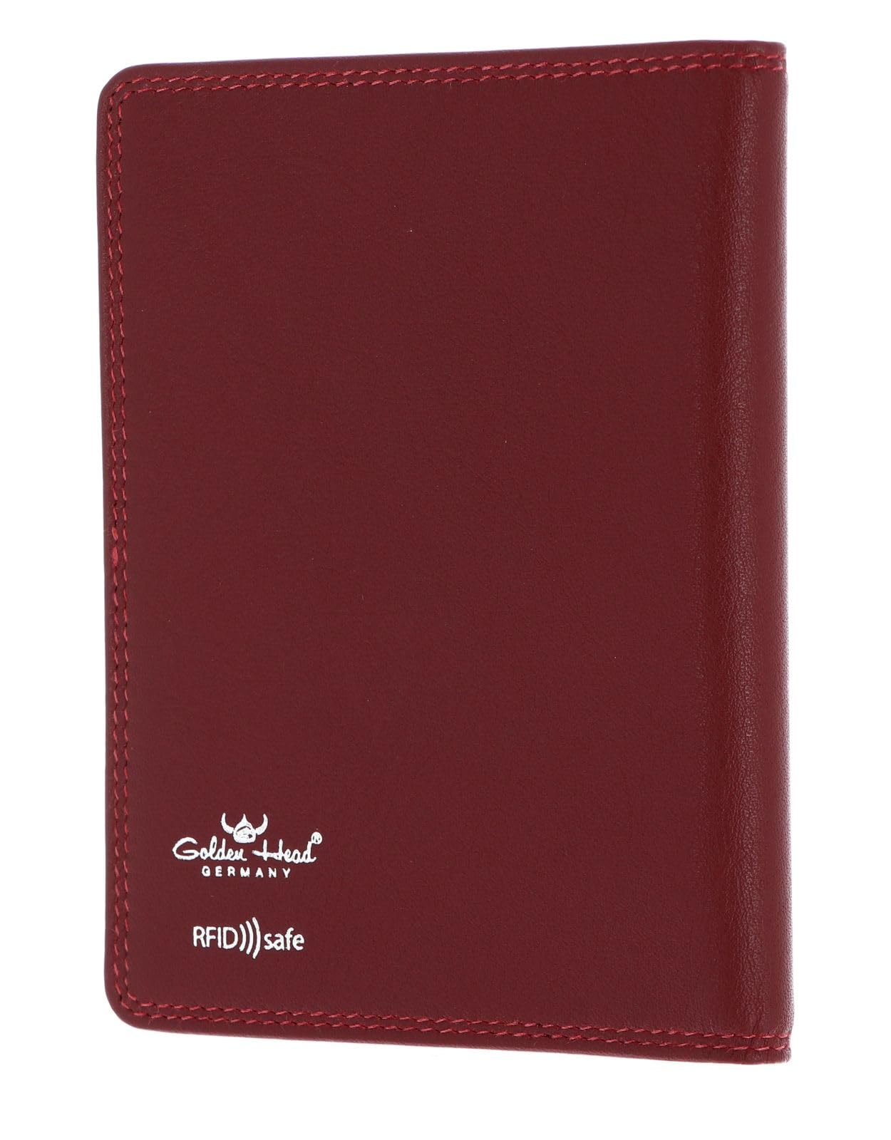 Golden Head Polo 4488 Ausweisetui Rot Rindsleder RFID