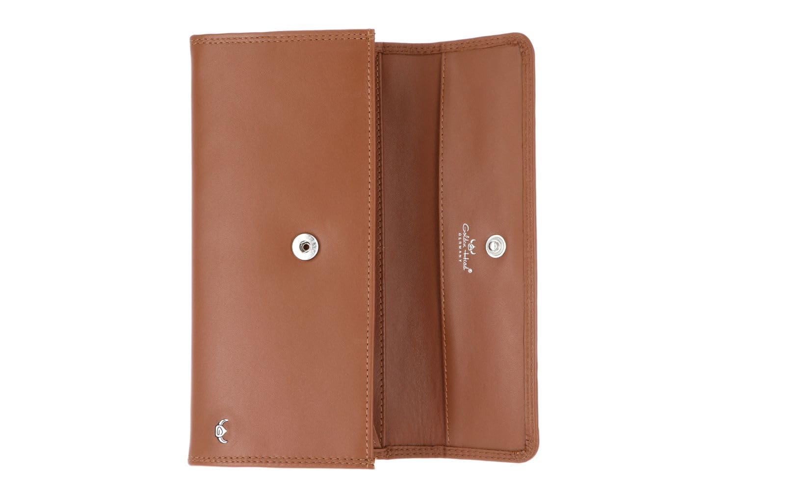 Golden Head Polo 2828 Damenbörse Cognac Rindsleder RFID