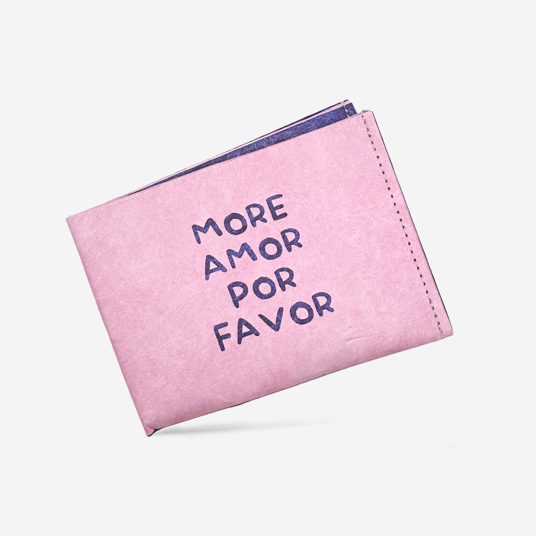 Paprcuts RFID Wallet More amor por favor Portemonnaie Rosa RFID-Schutz