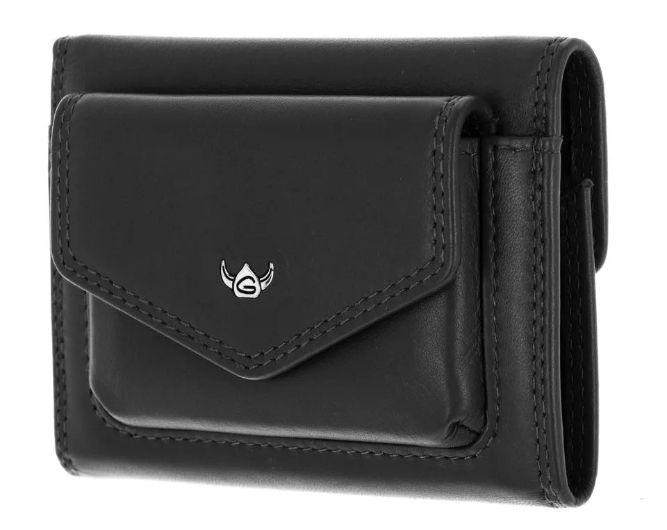 Golden Head Polo 1079 Geldbörse Schwarz RFID Münzfach
