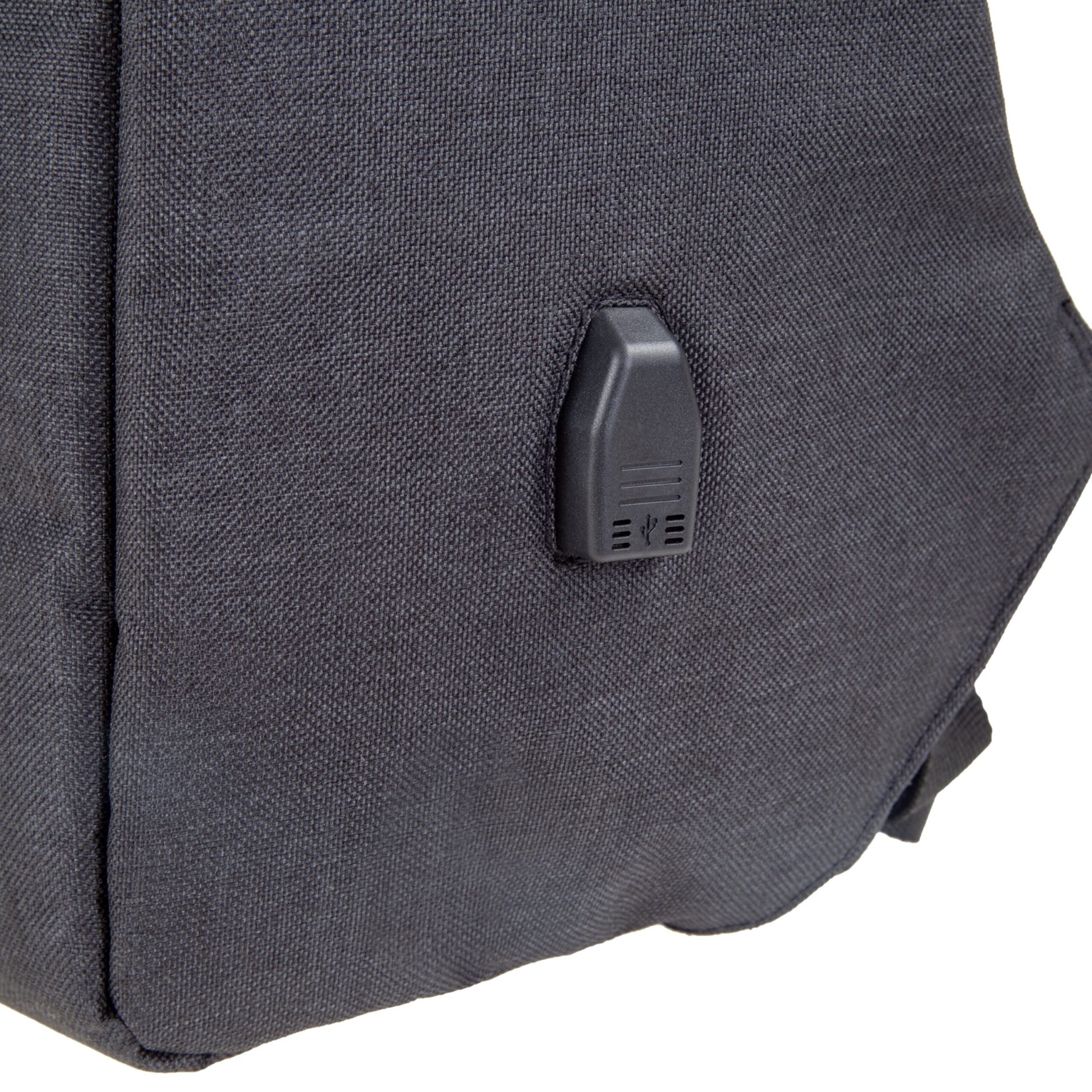 Alumaxx Safebag Rucksack Laptop 15 Zoll Anthrazit USB
