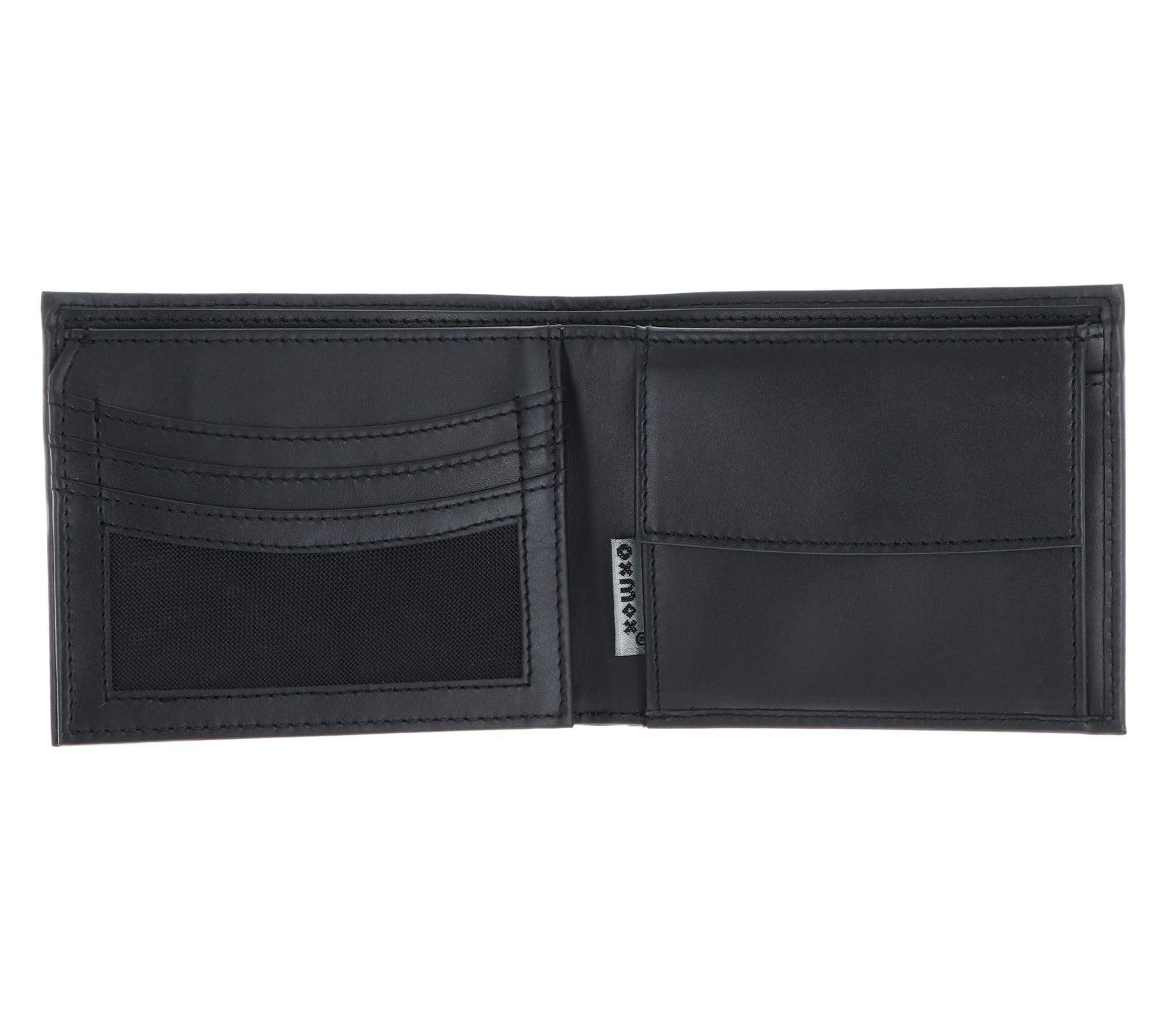 Oxmox Leather Querscheinbörse Geldbörse Lizard Black Rindsleder